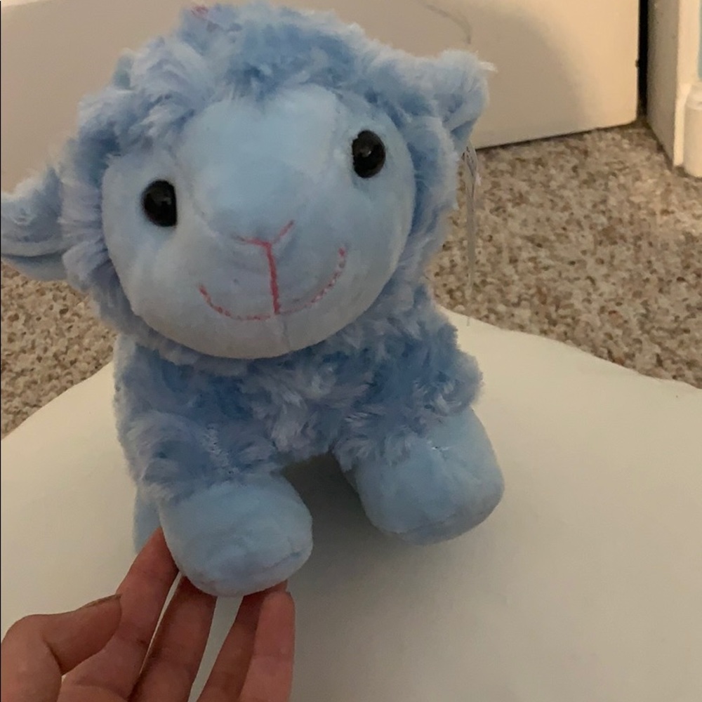 Cute Blue Lamb Stuffed Animal